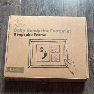 Baby Handprint Footprint Keepsake Frame